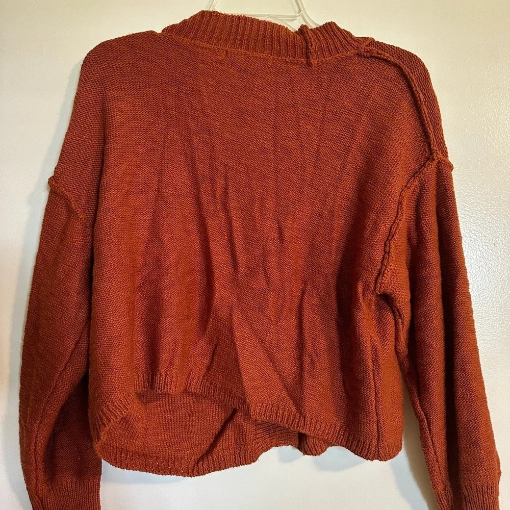 Burnt Orange Forever 21 Cardigan - Picture 2 of 3